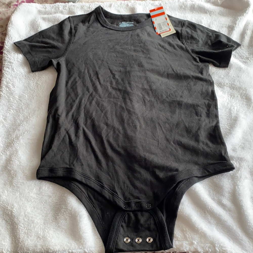 Snap T-Shirt Black Adaptive design M 8/10 cat & jack